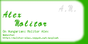 alex molitor business card